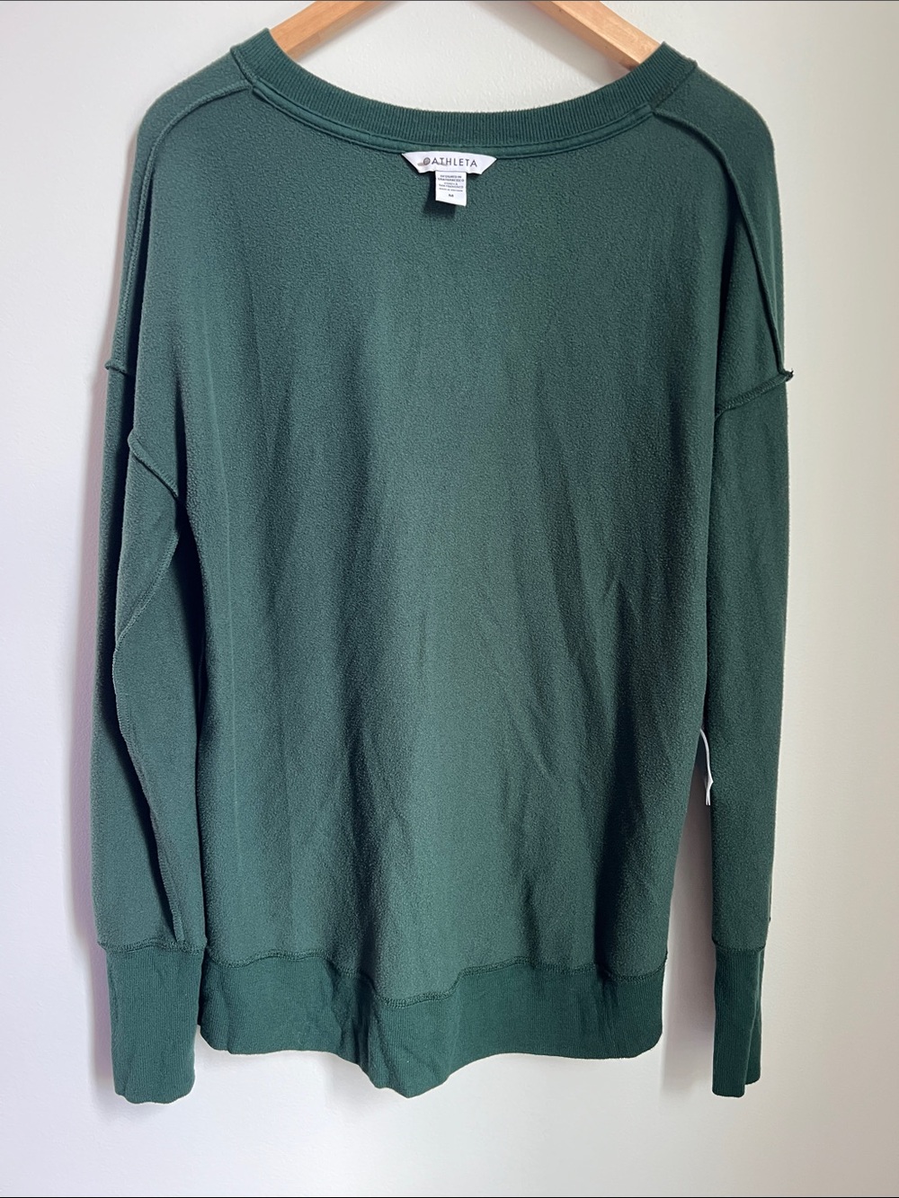 Athleta | Forest Green Lightweight Slouchy Loungewear Oversized Sweatshirt Sz M - Picture 16 of 17